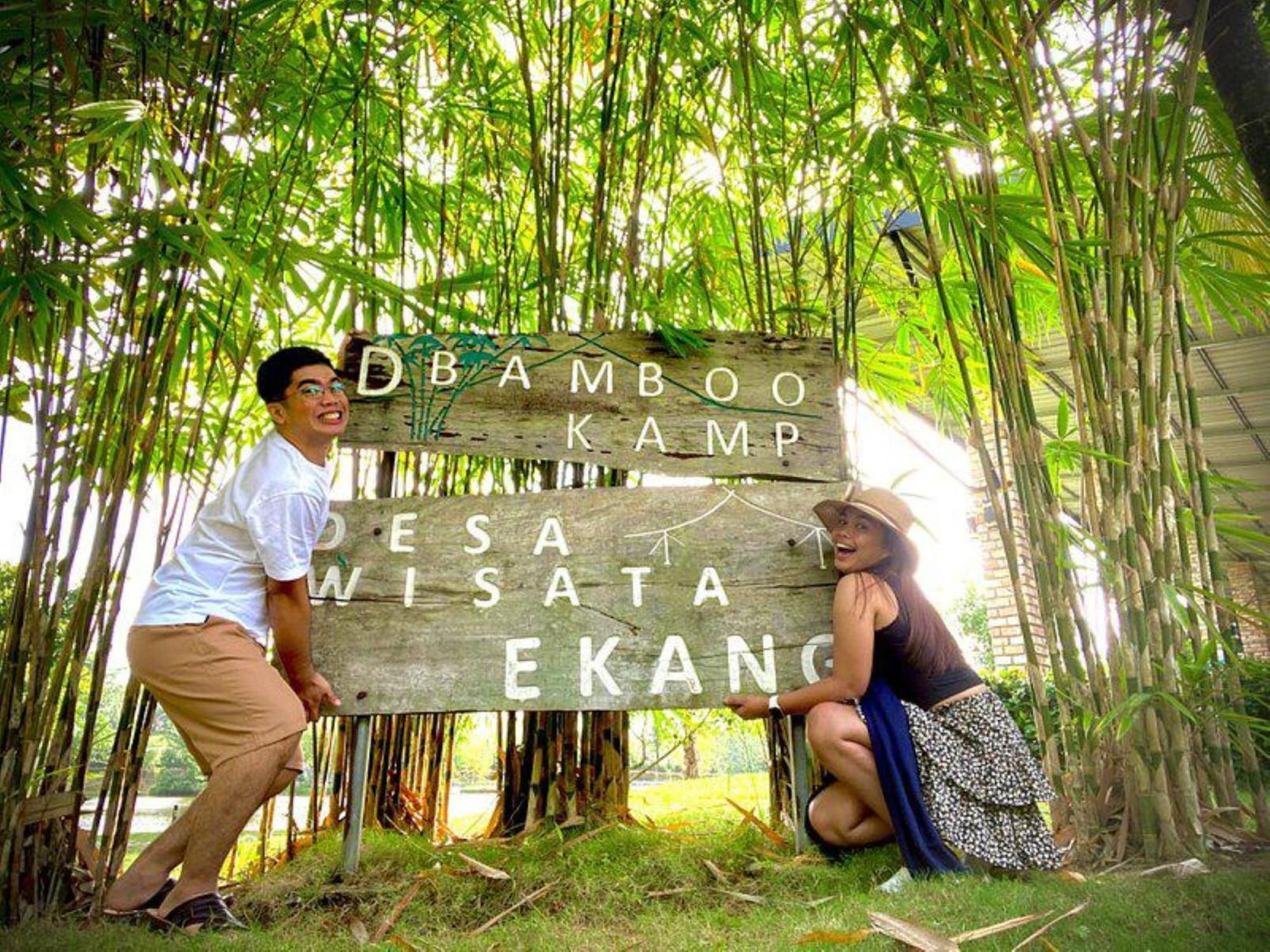 "D'Bamboo Kamp" Desa Wisata Ekang Lagoi Exteriér fotografie